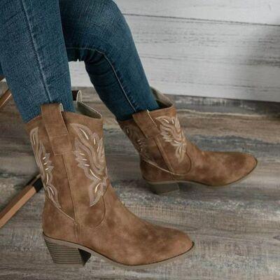 a close up of a person wearing cowboy boots