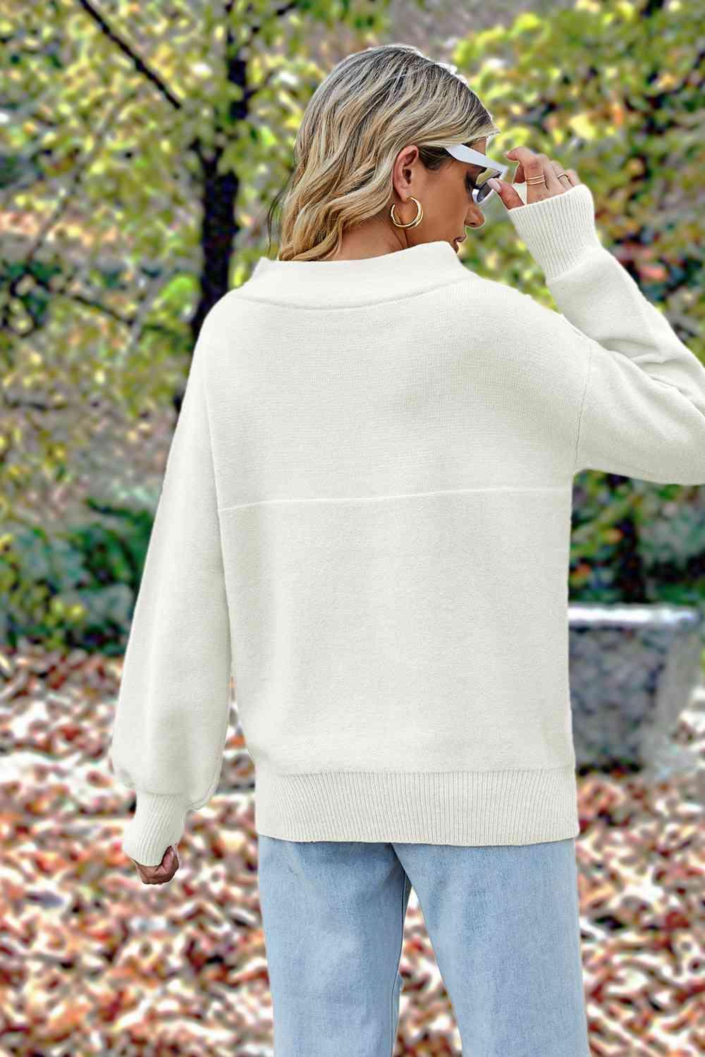 Cold Immunity Off Shoulder Sweater-MXSTUDIO.COM