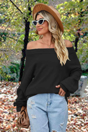 Cold Immunity Off Shoulder Sweater-MXSTUDIO.COM