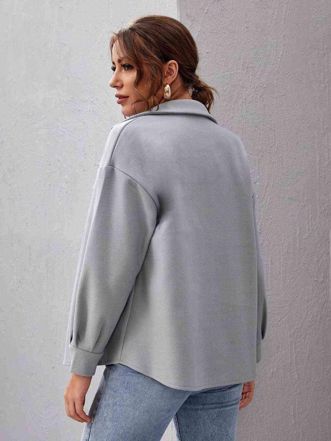 Cold Weather Must-Have Shacket With Pockets - MXSTUDIO.COM