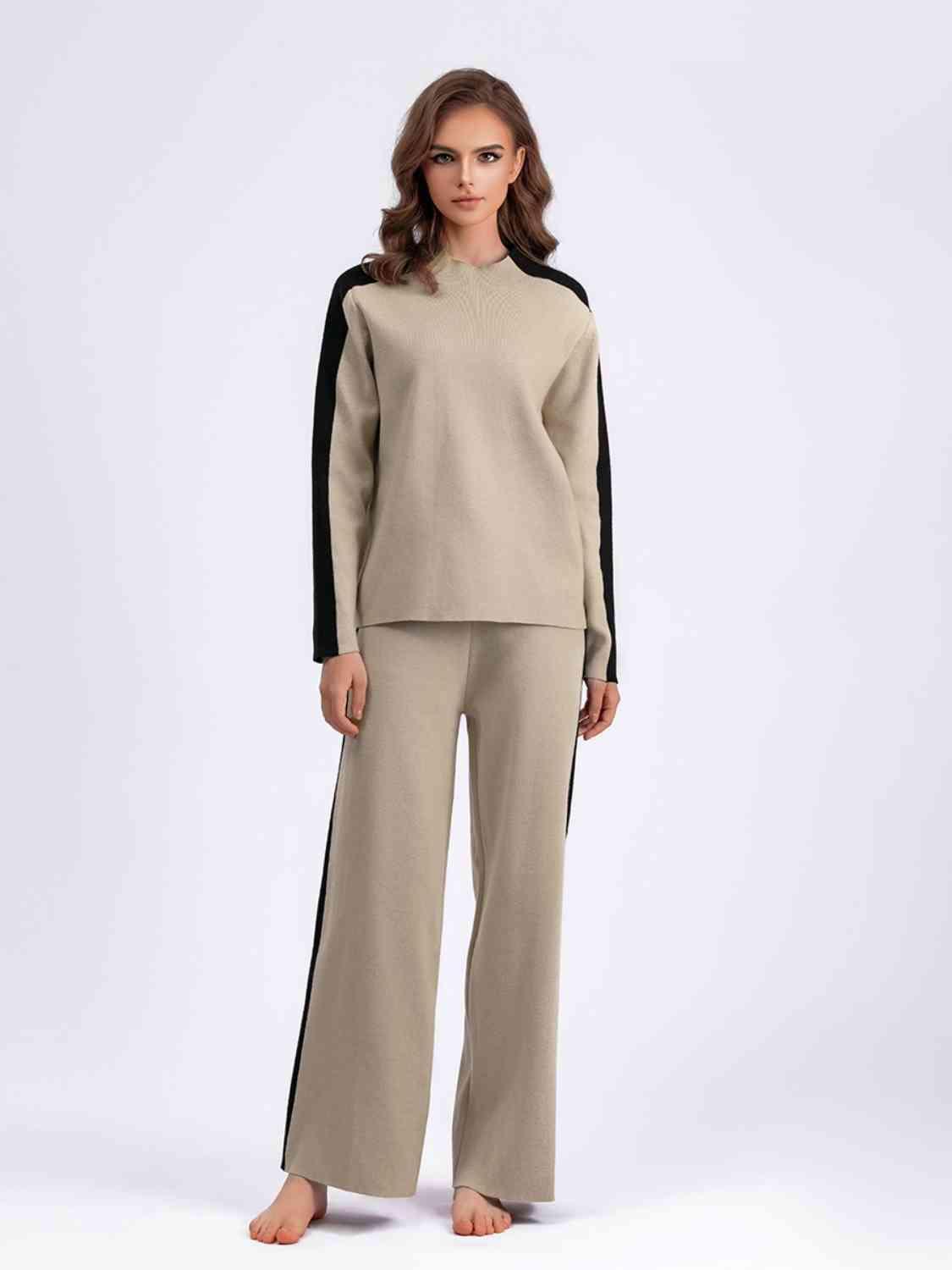 Cold Weather Outfit Matching Sweater and Pants Set-MXSTUDIO.COM