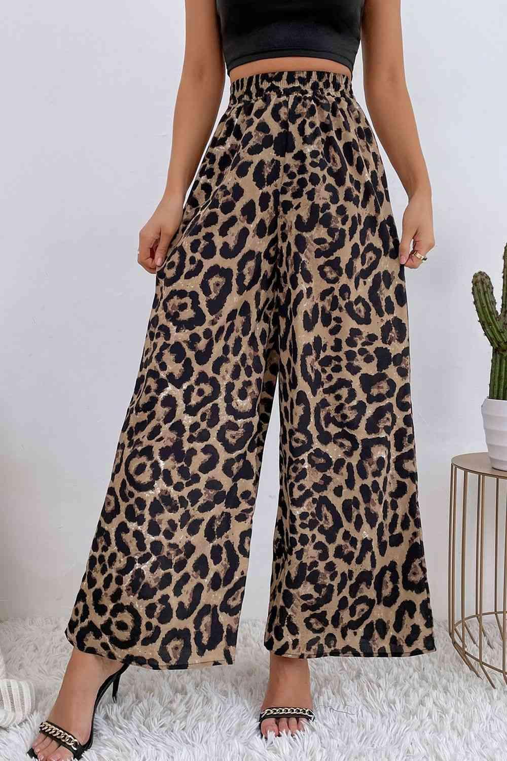 Comfortably Stylish Elastic Waist Wide Leg Pants - MXSTUDIO.COM