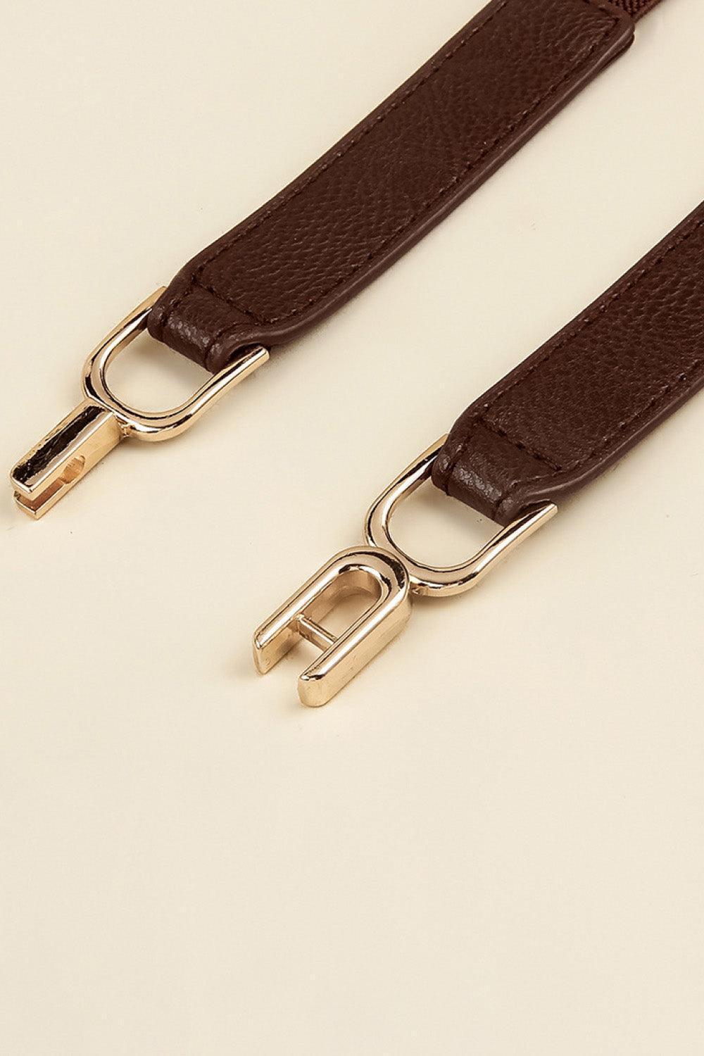 Comforting Alloy Buckle Women Elastic Waist Belt - MXSTUDIO.COM