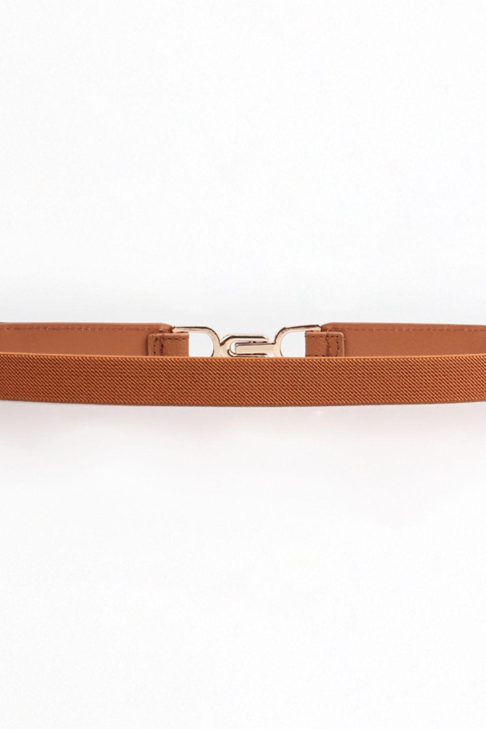 Comforting Alloy Buckle Women Elastic Waist Belt - MXSTUDIO.COM