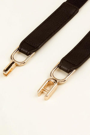 Comforting Alloy Buckle Women Elastic Waist Belt - MXSTUDIO.COM