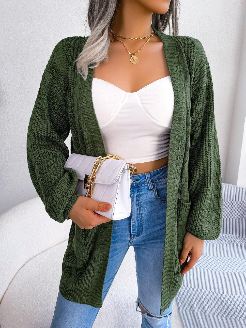 Comfy Fab Cable-Knit Cardigan - MXSTUDIO.COM