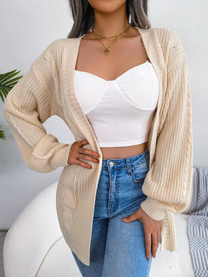 Comfy Fab Cable-Knit Cardigan - MXSTUDIO.COM