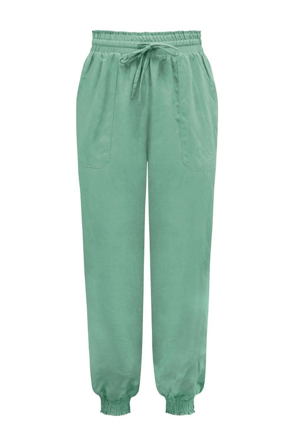 Comfy Free Tied Long Joggers with Pockets - MXSTUDIO.COM