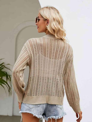 Comfy Layer Ribbed Button Front Cardigan - MXSTUDIO.COM