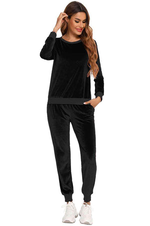 Comfy Long Sleeve Top and Pants Loungewear Set - MXSTUDIO.COM