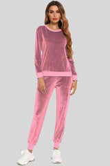 Comfy Long Sleeve Top and Pants Loungewear Set - MXSTUDIO.COM