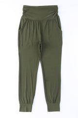 Contented Wide Waistband High Waist Joggers - MXSTUDIO.COM