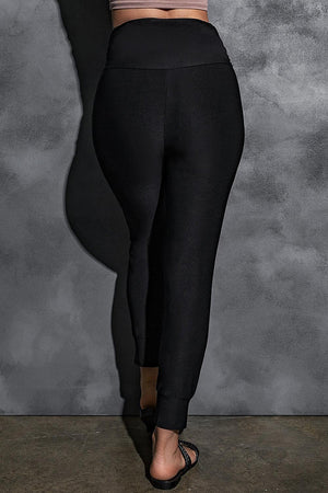 Contented Wide Waistband High Waist Joggers - MXSTUDIO.COM