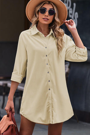 Cool As Cucumber Shirt Dress - MXSTUDIO.COM