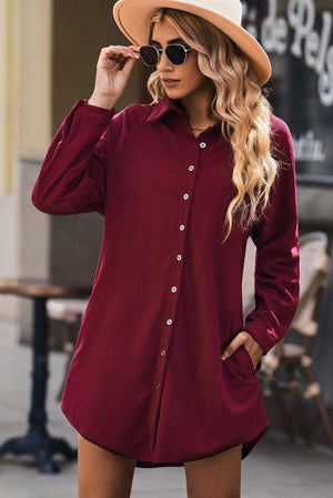 Cool As Cucumber Shirt Dress - MXSTUDIO.COM