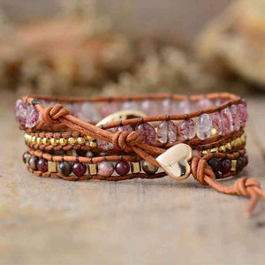 Cool Feeling Natural Stone Layered Bracelet-MXSTUDIO.COM