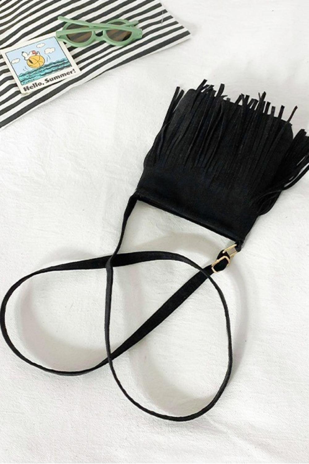 Coordination Friendly PU Leather Fringe Crossbody Bag - MXSTUDIO.COM