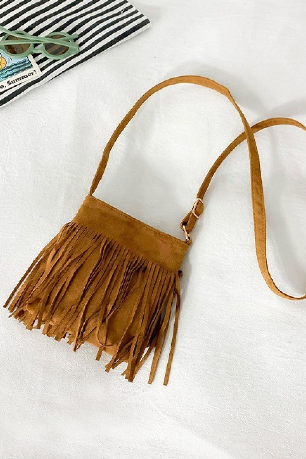 Coordination Friendly PU Leather Fringe Crossbody Bag - MXSTUDIO.COM