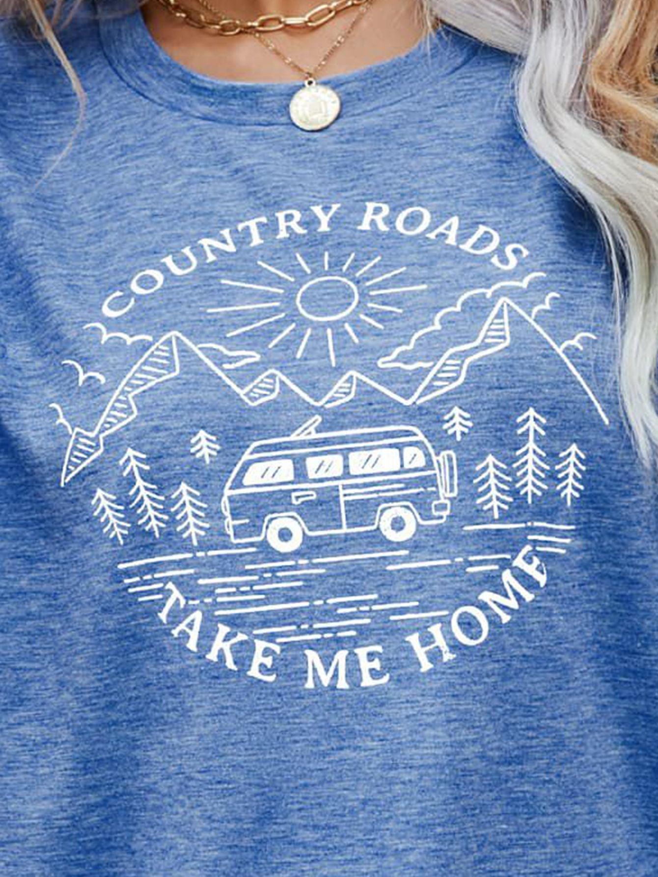 Country Roads Take Me Home T Shirt - MXSTUDIO.COM