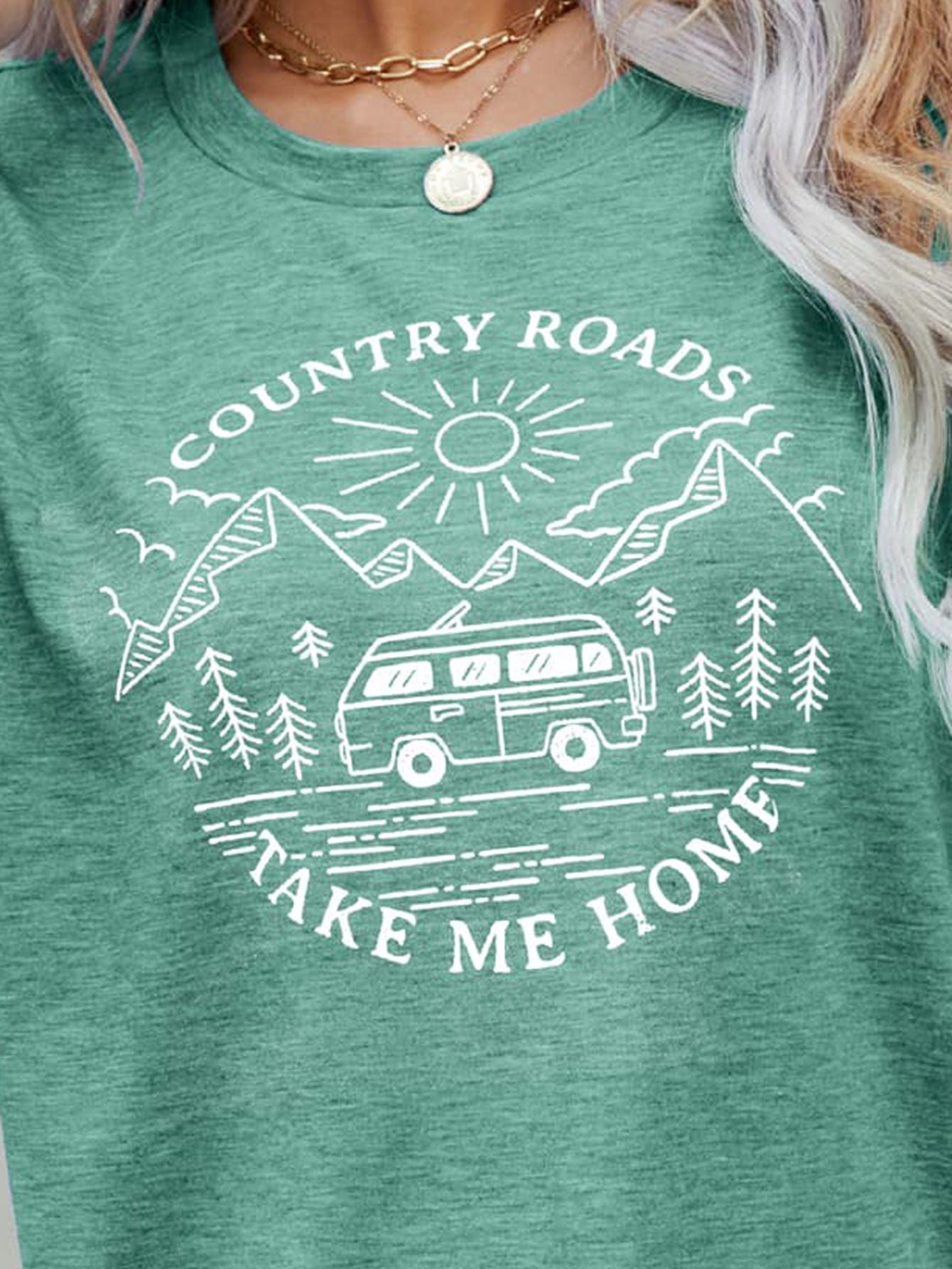 Country Roads Take Me Home T Shirt - MXSTUDIO.COM