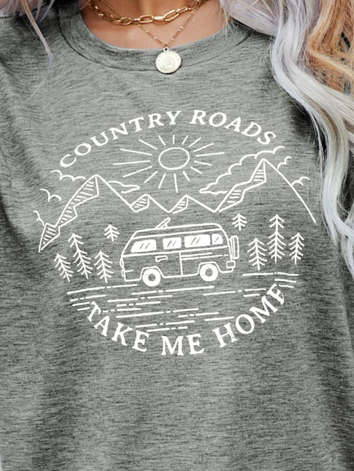 Country Roads Take Me Home T Shirt - MXSTUDIO.COM