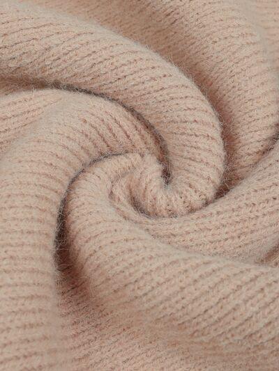 a close up view of a knitted blanket