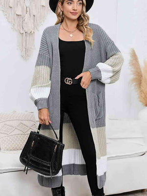 Cozy Elegance Duster Cardigan With Pockets-MXSTUDIO.COM