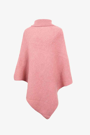 Cozy Fashionista Buttoned Turtle Neck Poncho - MXSTUDIO.COM