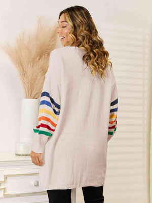 Cozy Mood Long Open Front Cardigan - MXSTUDIO.COM