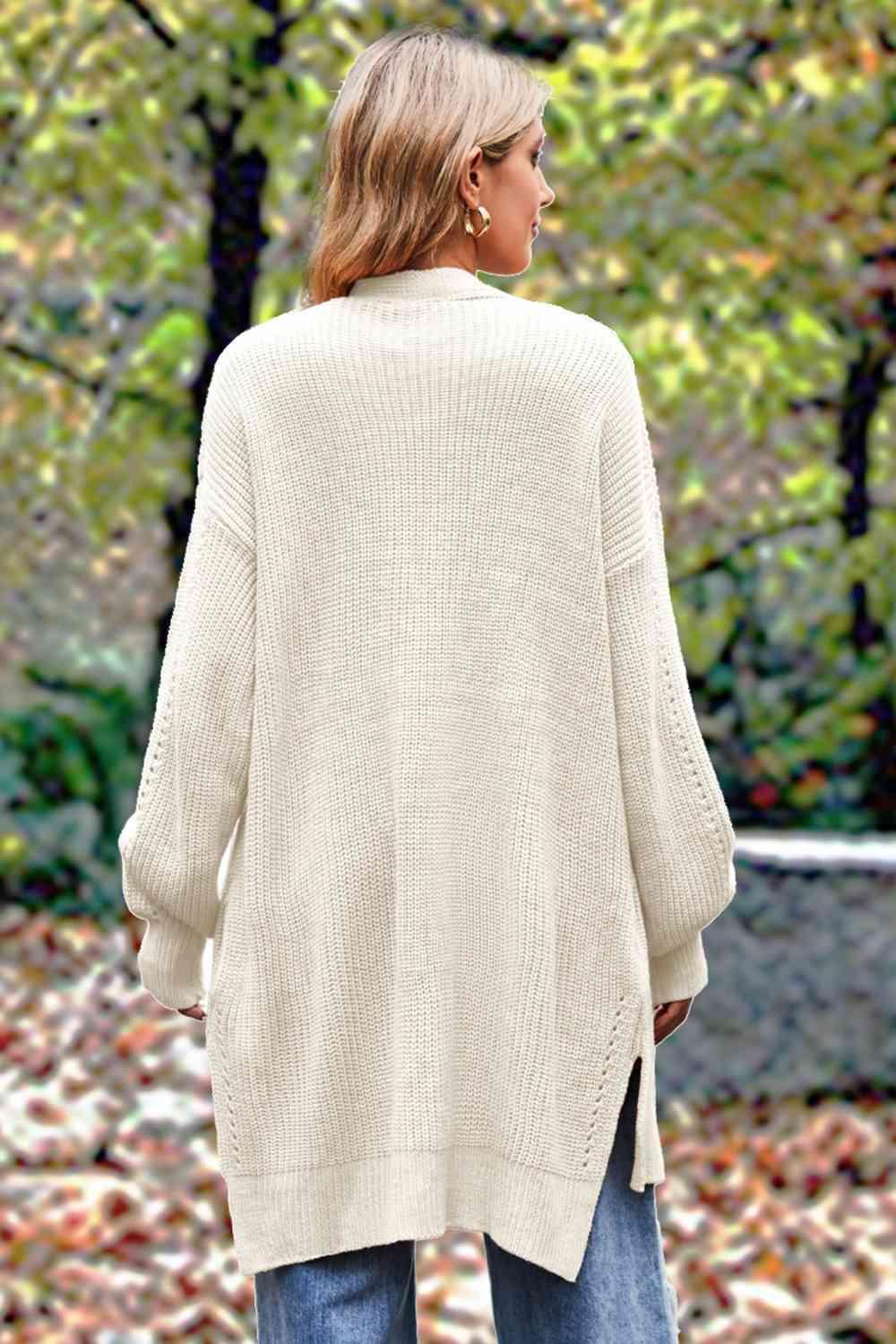 Cozy Wanderlust Open Front Knit Cardigan - MXSTUDIO.COM