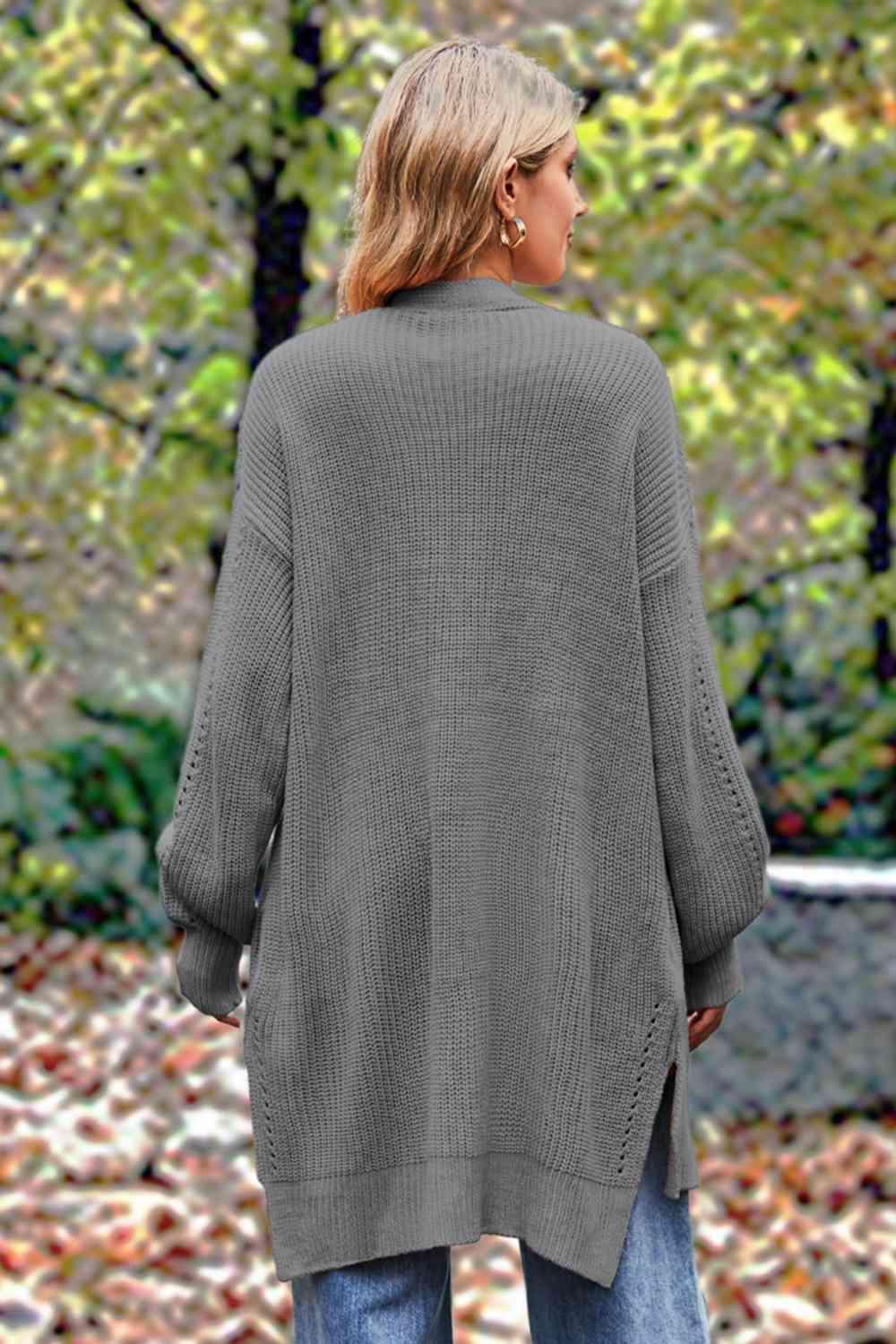 Cozy Wanderlust Open Front Knit Cardigan - MXSTUDIO.COM