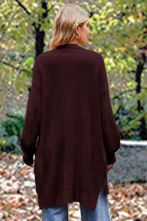 Cozy Wanderlust Open Front Knit Cardigan - MXSTUDIO.COM