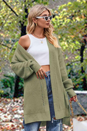 Cozy Wanderlust Open Front Knit Cardigan - MXSTUDIO.COM