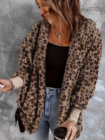 Cozy Wild Hooded Leopard Faux Fur Jacket-MXSTUDIO.COM