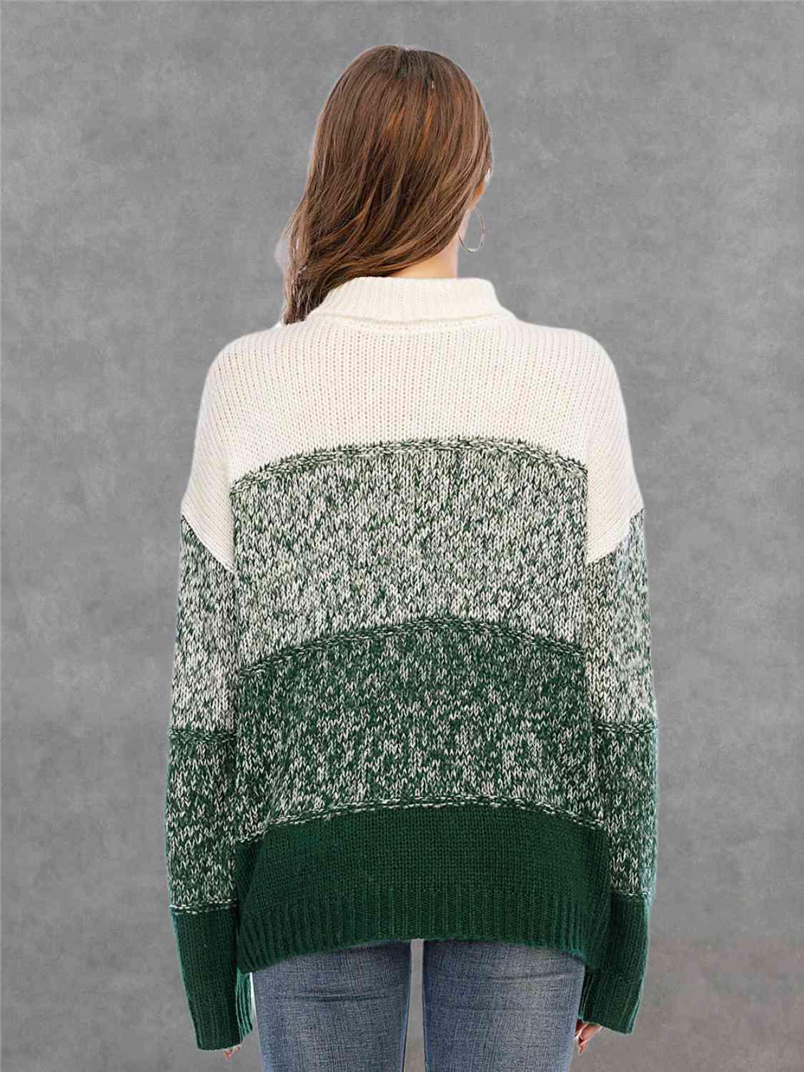 Cozy Winter Knitted Turtle Neck Sweater-MXSTUDIO.COM