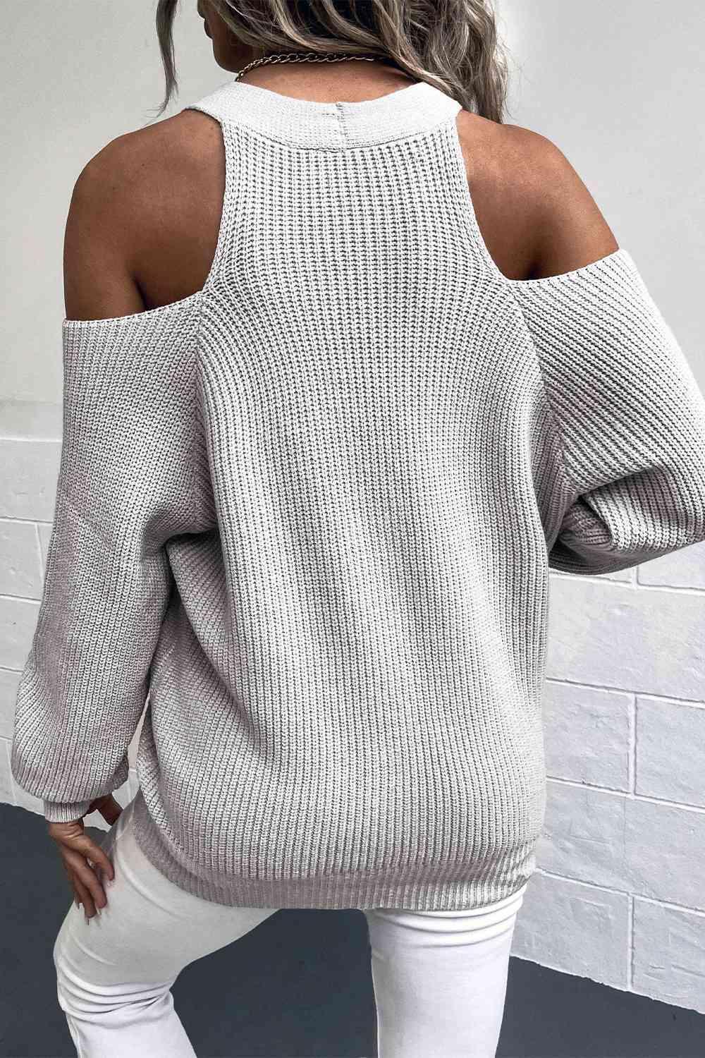 Crisp Air Don't Care Cold Shoulder Cardigan-MXSTUDIO.COM