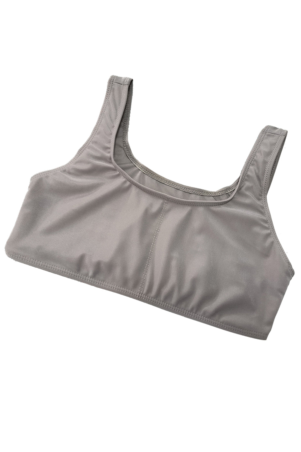 a women's bra top in grey