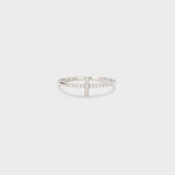 a diamond cross ring on a white background