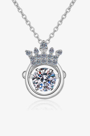 a necklace with a crown on top of it