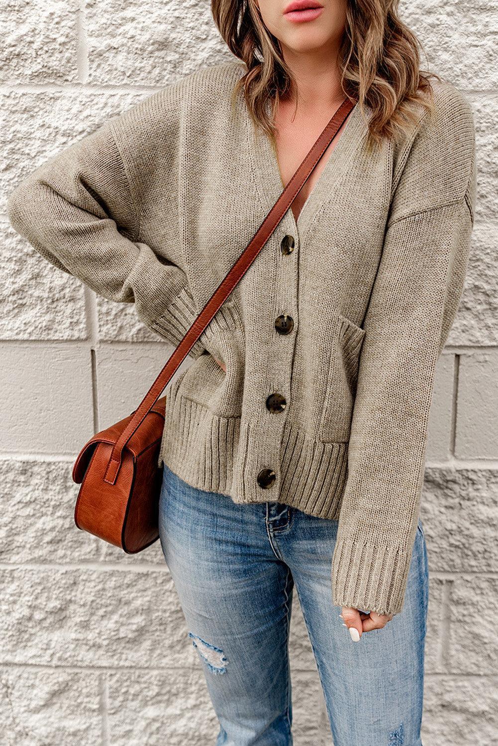 Cuddled Up Ribbed Trim Cardigan - MXSTUDIO.COM