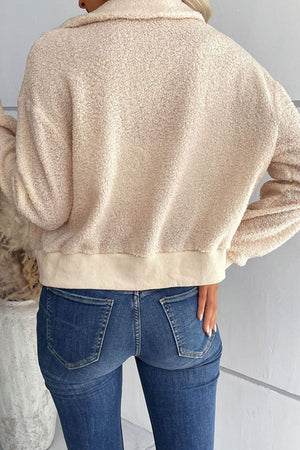 Cuddly Cropped Sherpa Jacket - MXSTUDIO.COM