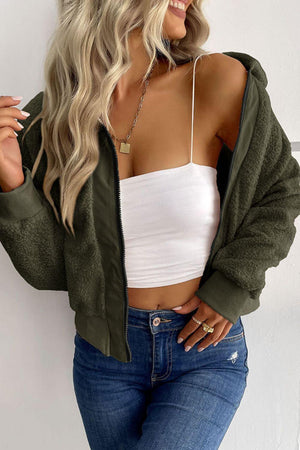 Cuddly Cropped Sherpa Jacket - MXSTUDIO.COM