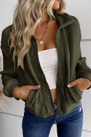 Cuddly Cropped Sherpa Jacket - MXSTUDIO.COM