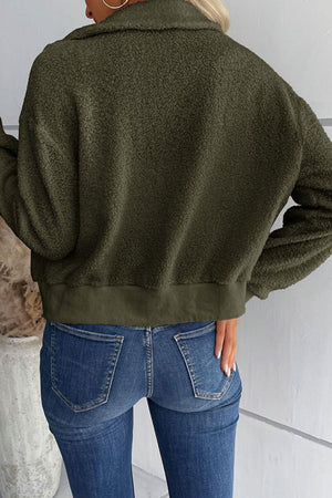 Cuddly Cropped Sherpa Jacket - MXSTUDIO.COM