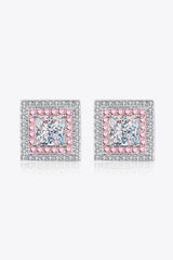 Cultivate Charm Square 1 Carat Moissanite Stud Earrings - MXSTUDIO.COM