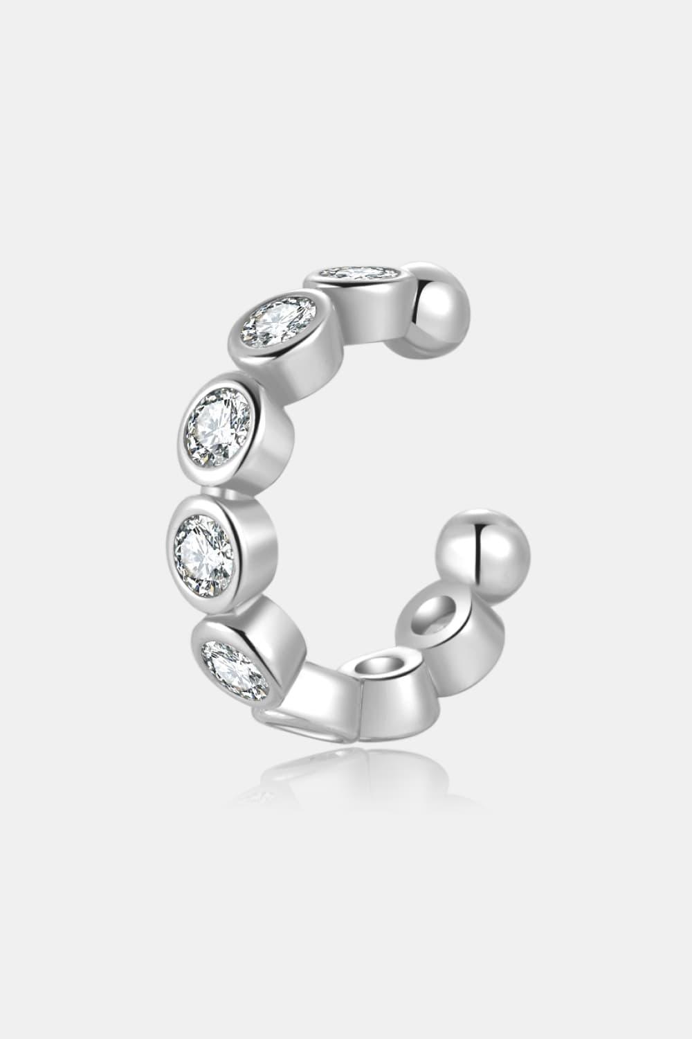 Current Fashion Inlaid Zircon Cuff Single Earring - MXSTUDIO.COM