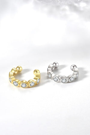 Current Fashion Inlaid Zircon Cuff Single Earring - MXSTUDIO.COM