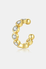 Current Fashion Inlaid Zircon Cuff Single Earring - MXSTUDIO.COM