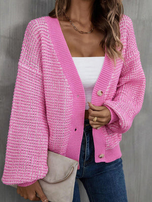 Cushy Lantern Sleeve Cardigan - MXSTUDIO.COM