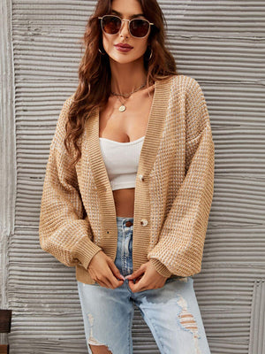 Cushy Lantern Sleeve Cardigan - MXSTUDIO.COM